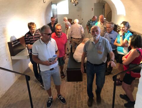 Besichtigung des Römermuseums in Haus Bürgel; Foto: Beate Pricking