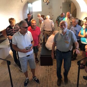 Besichtigung des Römermuseums in Haus Bürgel; Foto: Beate Pricking